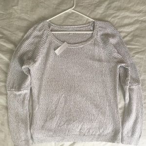 New York & Company Light Grey Crewneck Sweater